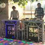 Silent Disco DJs met dansvloer